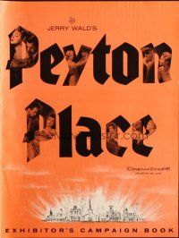 1e172 PEYTON PLACE pressbook '58 Lana Turner, from a novel of small town life by Grace Metalious!