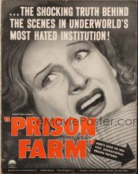1e175 PRISON FARM pressbook '38 Shirley Ross is in jail & prison doctor Lloyd Nolan helps her!