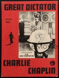 1e328 GREAT DICTATOR 13 Swiss LCs '73 Charlie Chaplin directs and stars, wacky WWII comedy!