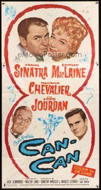 1f141 CAN-CAN 3sh '60 Frank Sinatra, Shirley MacLaine, Maurice Chevalier & Louis Jourdan!