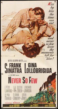 1f133 NEVER SO FEW 3sh '59 artwork of Frank Sinatra & sexy Gina Lollobrigida laying in bed!