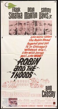 1f196 ROBIN & THE 7 HOODS 3sh '64 Frank Sinatra, Dean Martin, Sammy Davis Jr, Bing, Rat Pack!