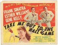 1f030 TAKE ME OUT TO THE BALL GAME TC '49 Frank Sinatra, Esther Williams, Gene Kelly, baseball!