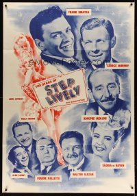 1f010 STEP LIVELY promo brochure '44 Frank Sinatra, George Murphy, Adolphe Menjou, musical art!