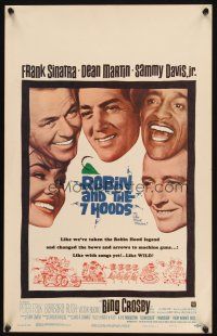 1f199 ROBIN & THE 7 HOODS WC '64 Frank Sinatra, Dean Martin, Sammy Davis Jr, Bing Crosby, Rat Pack