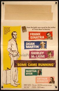 1f125 SOME CAME RUNNING WC '59 full-length art of Frank Sinatra w/Dean Martin, Shirley MacLaine