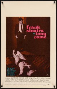 1f237 TONY ROME WC '67 detective Frank Sinatra w/gun & sexy near-naked girl on bed!