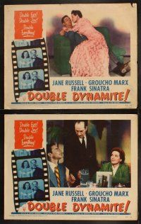 1f037 DOUBLE DYNAMITE 8 LCs '52 Groucho Marx, Frank Sinatra, sexy Jane Russell!