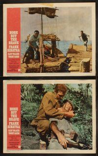 1f208 NONE BUT THE BRAVE 8 LCs '65 Frank Sinatra & Clint Walker in WWII!