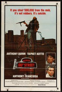 1g020 ACROSS 110th STREET int'l 1sh '72 Anthony Quinn, Tony Franciosa, different image!