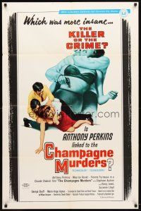 1g163 CHAMPAGNE MURDERS 1sh '67 Claude Chabrol's Le Scandale, Anthony Perkins & sexy Furneaux
