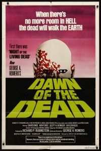 1g229 DAWN OF THE DEAD green title 1sh '79 George Romero, no more room in HELL for the dead, rare!