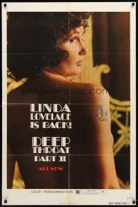 1g245 DEEP THROAT II 1sh '74 Linda Lovelace is back in Joseph Sarno sequel, Harry Reems!