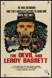 1g251 DEVIL & LEROY BASSETT 1sh '73 they were only going to hang him, western horror, wild art!