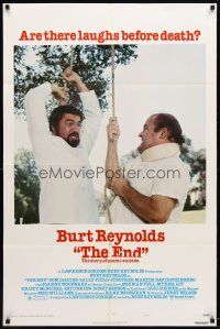 1g295 END style C 1sh '78 Dom DeLuise helping Burt Reynolds to hang himself!