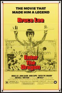 1g297 ENTER THE DRAGON 1sh R79 Bruce Lee kung fu classic, the movie that made him a legend!