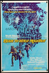 1g301 ESCAPE TO WITCH MOUNTAIN 1sh '75 Disney, they're in a world where they don't belong!