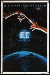 1g283 E.T. THE EXTRA TERRESTRIAL 1sh '82 Steven Spielberg classic, John Alvin art!