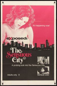 1g308 EXPOSED: THE SENSUOUS CITY 1sh '70s sexy images, it's happening now!