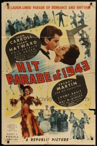 1g413 HIT PARADE OF 1943 1sh '43 Susan Hayward, John Carroll, Count Basie & His Orchestra!