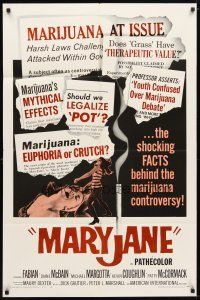 1g534 MARYJANE 1sh '68 AIP, marijuana, drugs, Fabian, Teri Garr, the shocking facts!