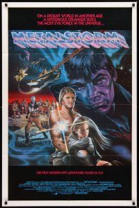 1g541 METALSTORM int'l 1sh '83 Charles Band 3-D sci-fi, high noon at the end of the Universe!
