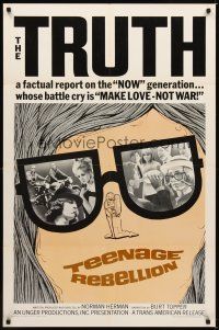 1g550 MONDO TEENO 1sh '67 truth about the NOW generation, make love-not war!