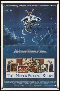 1g574 NEVERENDING STORY int'l 1sh '84 Wolfgang Petersen, great fantasy art by Ezra Tucker!