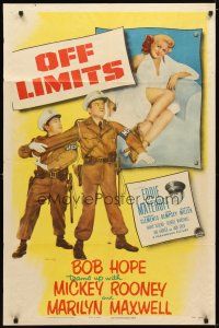 1g602 OFF LIMITS 1sh '53 soldiers Bob Hope & Mickey Rooney, sexy Marilyn Maxwell!