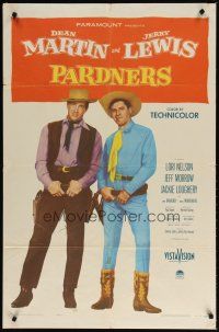 1g627 PARDNERS 1sh '56 great full-length image of cowboys Jerry Lewis & Dean Martin!