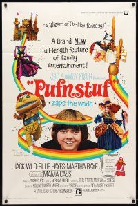 1g667 PUFNSTUF 1sh '70 Sid & Marty Krofft musical, wacky images of characters!