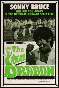 1g677 KUNG-FU THE INVISIBLE FIST 1sh R1970s The Real Dragon with Sonny Bruce, Brucesploitation!