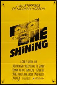 1g764 SHINING 1sh '80 Stephen King & Stanley Kubrick masterpiece of modern horror!