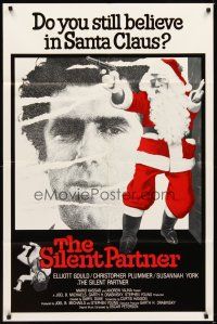 1g776 SILENT PARTNER Canadian 1sh '79 Elliott Gould, do you still believe in Santa Claus?!