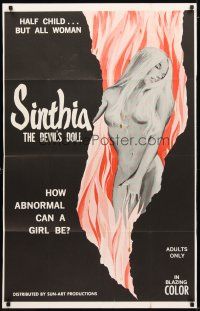 1g784 SINTHIA: THE DEVIL'S DOLL 1sh '70s Shula Roan, how abnormal can a girl be?