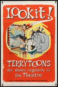 1g866 TERRYTOONS 1sh '62 great art of Mighty Mouse & Paul Terry's other creations!