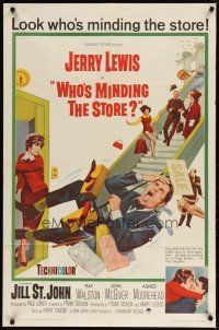 1g969 WHO'S MINDING THE STORE 1sh '63 Jerry Lewis is the unhandiest handyman, Jill St. John