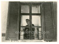 1h288 BAREFOOT CONTESSA 7x9.75 still '54 Humphrey Bogart looking out window during rainstorm!