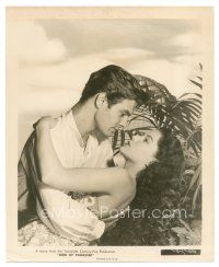 1h314 BIRD OF PARADISE 8x10 still '51 sexy Debra Paget in sarong romanced by Louis Jourdan!