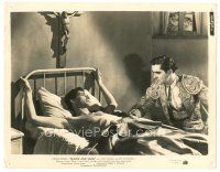 1h324 BLOOD & SAND 8x10 still '41 matador Tyrone Power looks at John Carradine laying in bed!