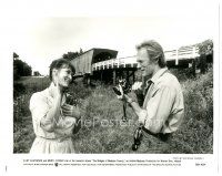1h335 BRIDGES OF MADISON COUNTY 8x10 still '95 Clint Eastwood takes pictures of Meryl Streep!
