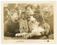 1h352 CALL OF THE WILD 8x10 still R43 Oakie looks at Clark Gable with cool dog at bar, Jack London