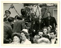 1h029 CAPTAIN NEWMAN, M.D. candid 8x10 still '64 Gregory Peck & Angie Dickinson rehearse w/director