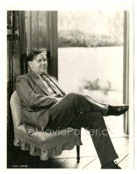 1h367 CHARLES LAUGHTON 8x10 key book still '40s great full-length portrait with his legs crossed!