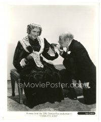 1h369 CHARLEY'S AUNT 8x10 still '41 Jack Benny dressed as an old lady gets a kiss on his hand!
