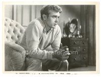 1h448 EAST OF EDEN 7.5x10 still '55 great seated c/u of James Dean with his hands clasped!
