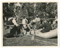 1h047 EASY TO WED candid 8x10 still '46 Buzzell, Van Johnson & Esther Williams rehearsing w/ raft!