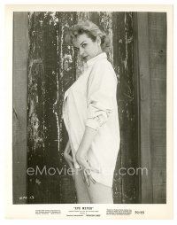 1h454 EVE MEYER 8x10 still '59 America's #1 Play Girl & Cover Model in Operation Dames by fence!