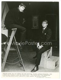 1h055 FAMILY WAY candid 7.5x9.75 still '67 Boulting Brothers John & Roy take a break on the set!