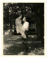 1h466 FIRST KISS 8x10 still '28 young Gary Cooper romancing sexy Fay Wray in tree by Clifton Kling